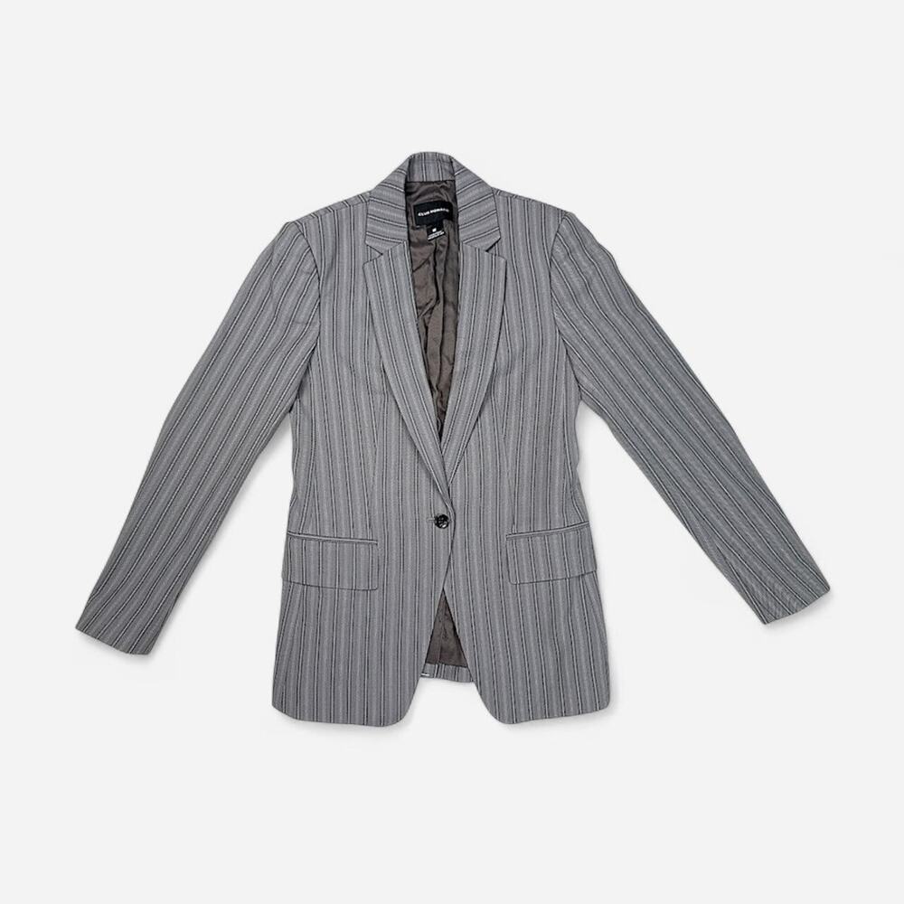 Club Monaco gray pinstripe blazer - size 00, new without tags